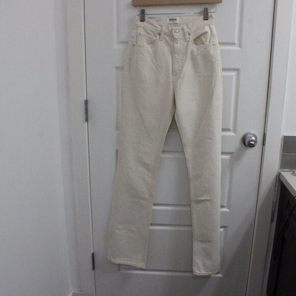 Agolde High Rise Vintage Flare Size 23 Cream Brand New - Picture 1 of 4